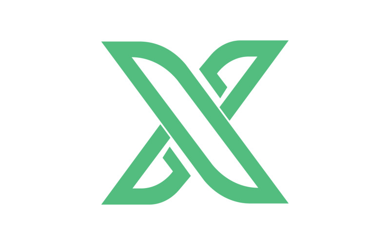 X letter initial logo vector v32 Logo Template