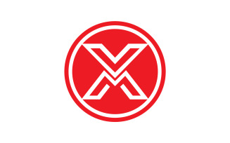 X letter initial logo vector v33