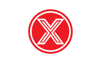X letter initial logo vector v34