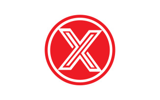 X letter initial logo vector v36