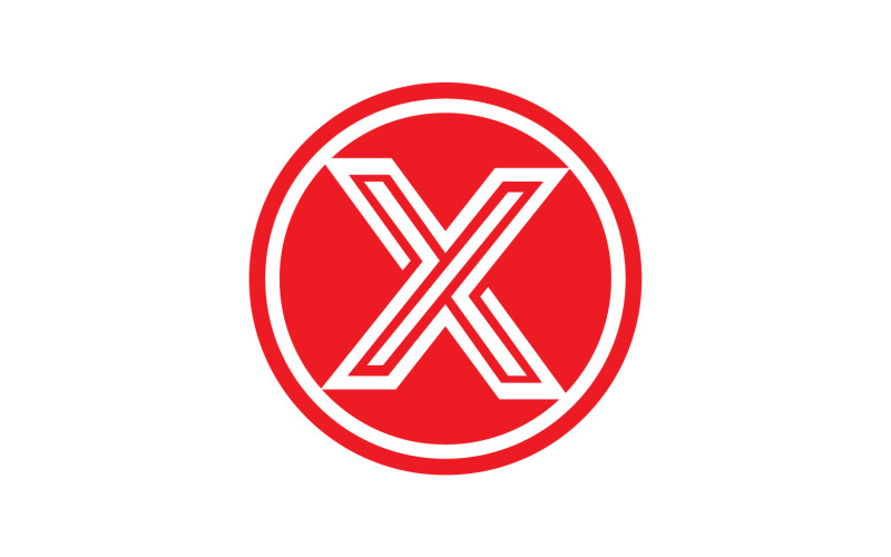 X letter initial logo vector v36 Logo Template