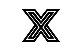 X letter initial logo vector v4
