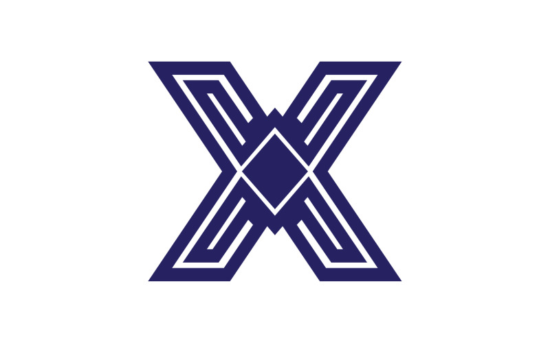 X letter initial logo vector v6 Logo Template