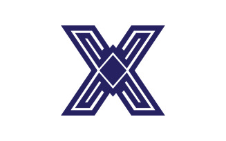 X letter initial logo vector v6
