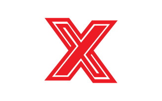 X letter initial logo vector v7