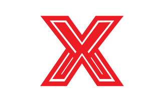 X letter initial logo vector v8