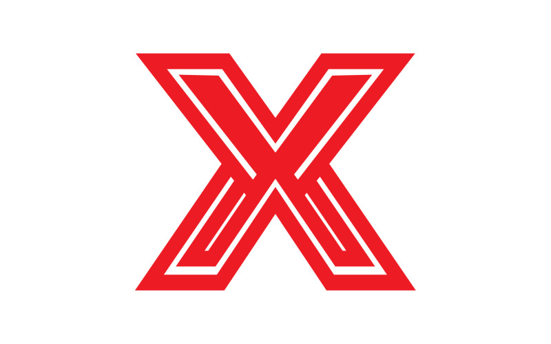 X letter initial logo vector v8 Logo Template