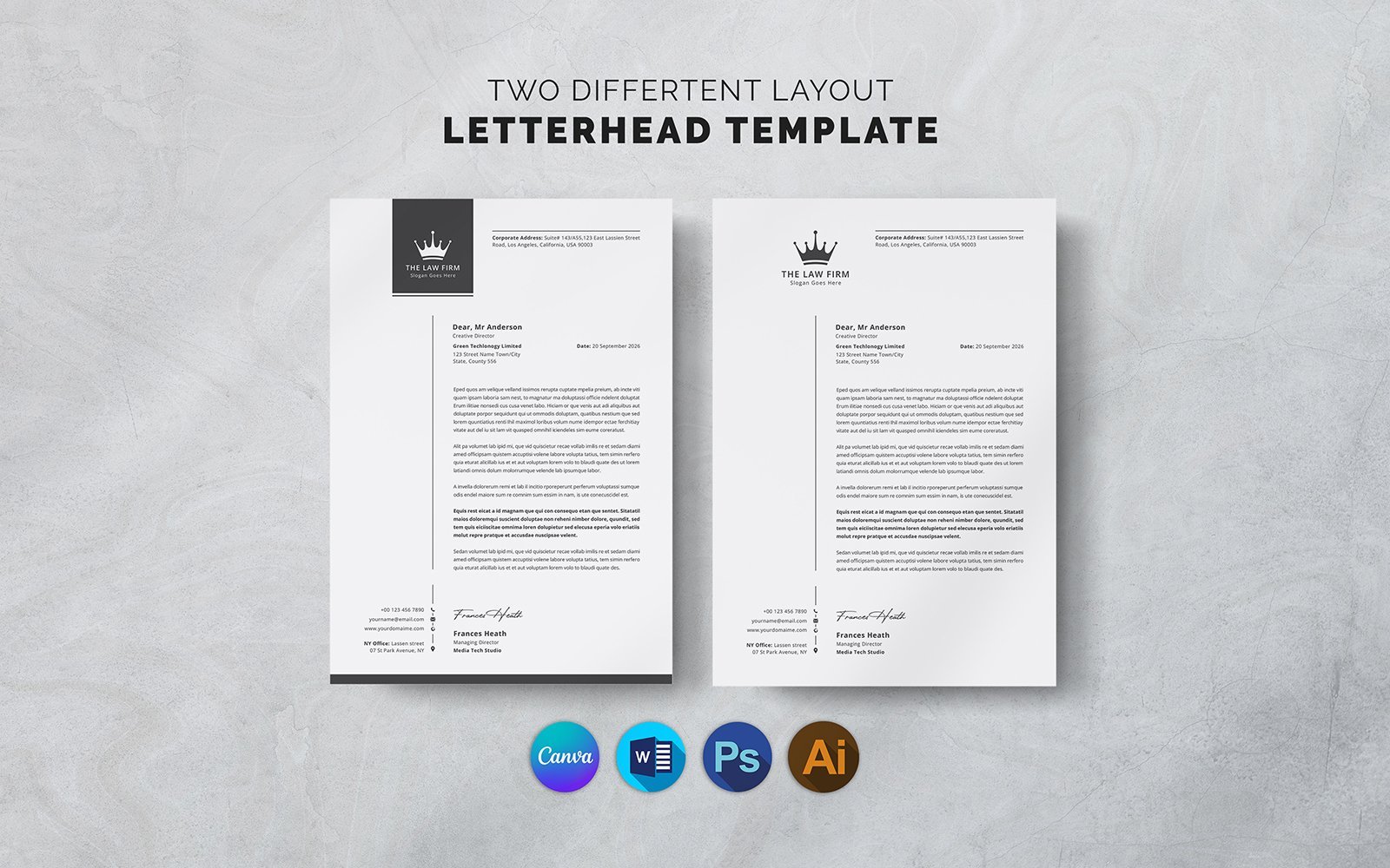 Kit Graphique #365750 Business Letterhead Divers Modles Web - Logo template Preview