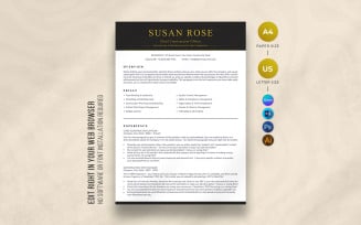 Canva Chief Construction Officer Resume Template