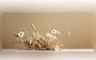 Dried Flowers Still Life White Flora 103
