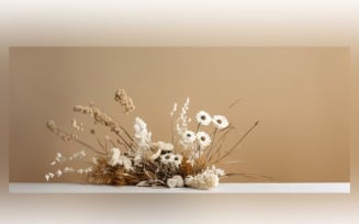Dried Flowers Still Life White Flora 92
