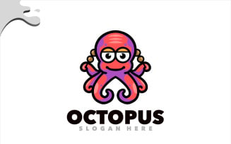 Octopus takoyaki mascot japanese logo design