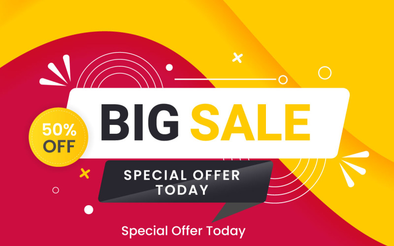 Sale banner template set blue design Big sales special offer Illustration