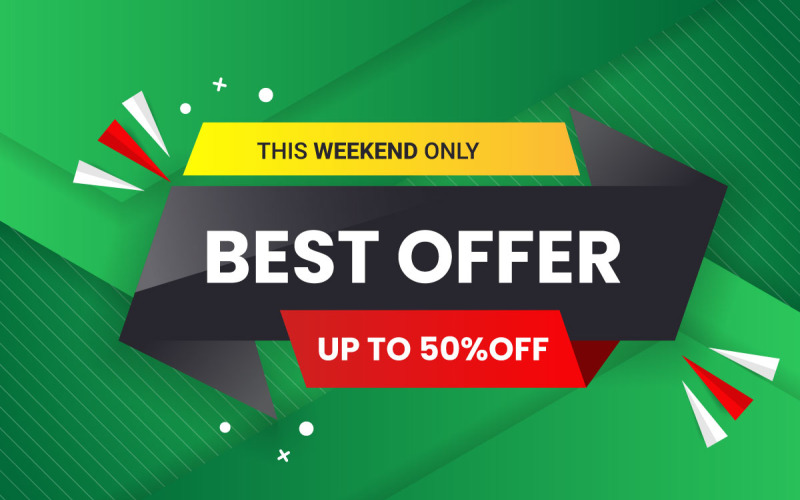 Super sale banner template design Big sales special offer end of season party idea Illustration