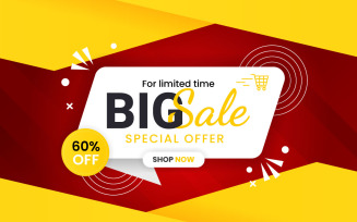 Super sale banner template design Big sales special offer end of season party