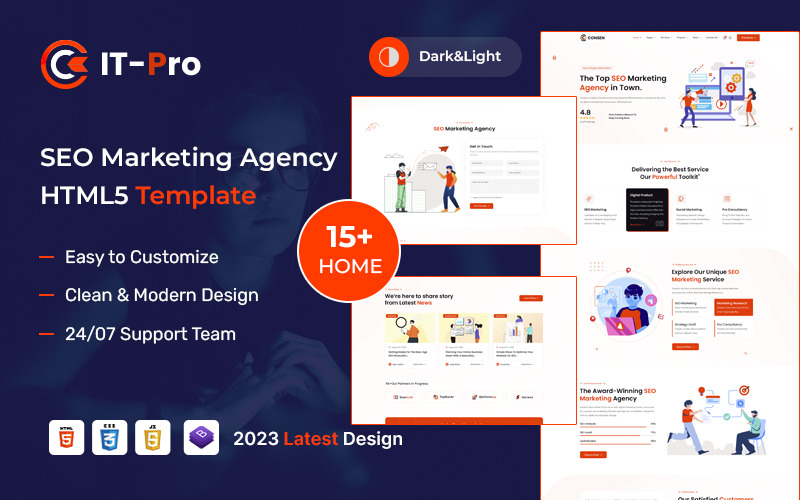 ITPRO – SEO Marketing Agency HTML5 Template Website Template