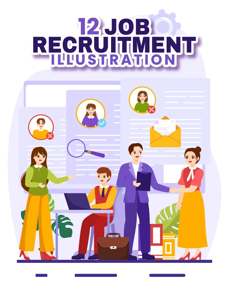 Kit Graphique #365954 Job Recrutement Divers Modles Web - Logo template Preview
