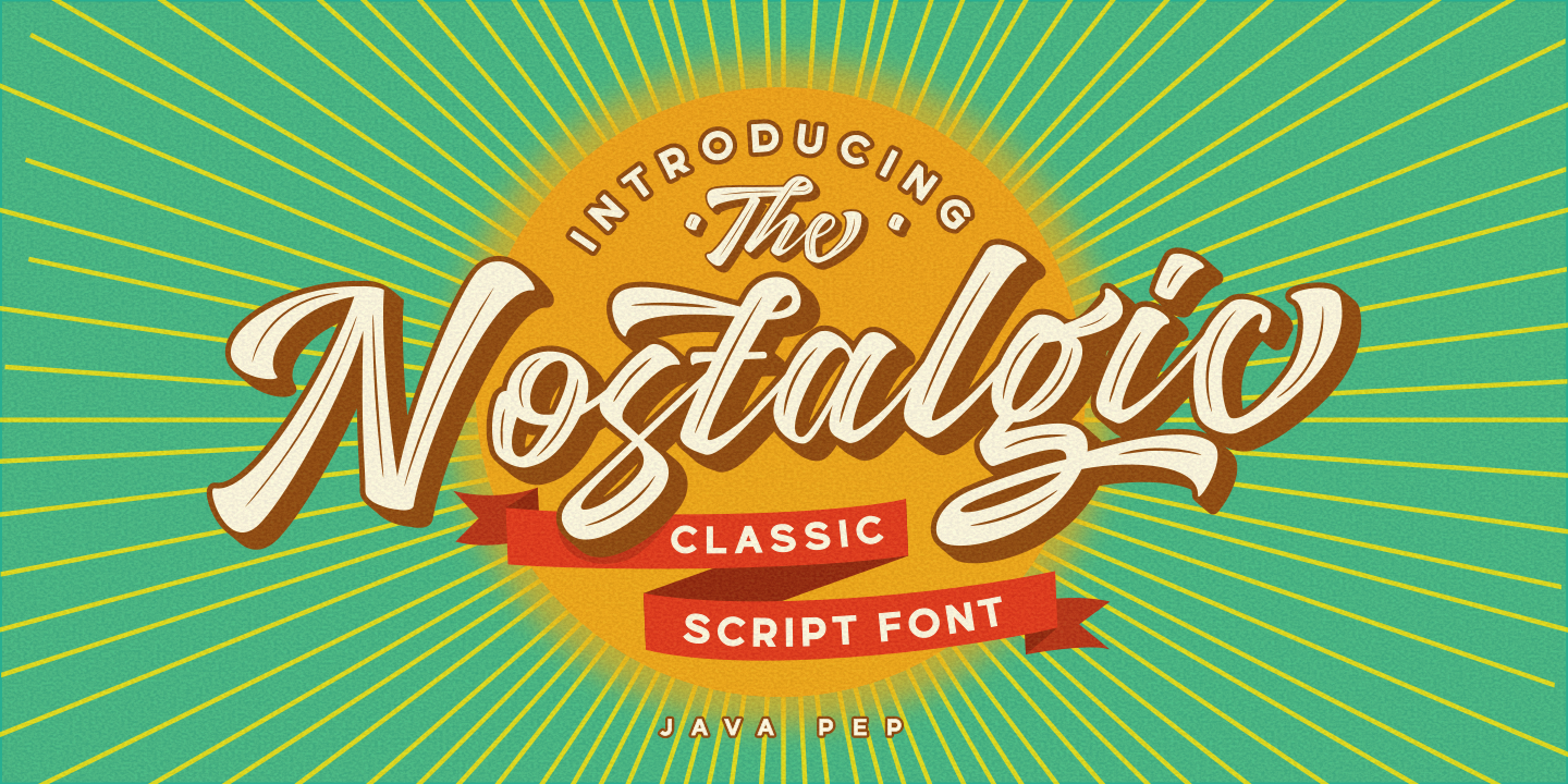 Nostalgic – Classic font style