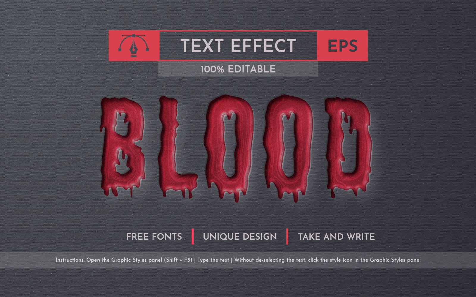 Template #365996 Effect Font Webdesign Template - Logo template Preview