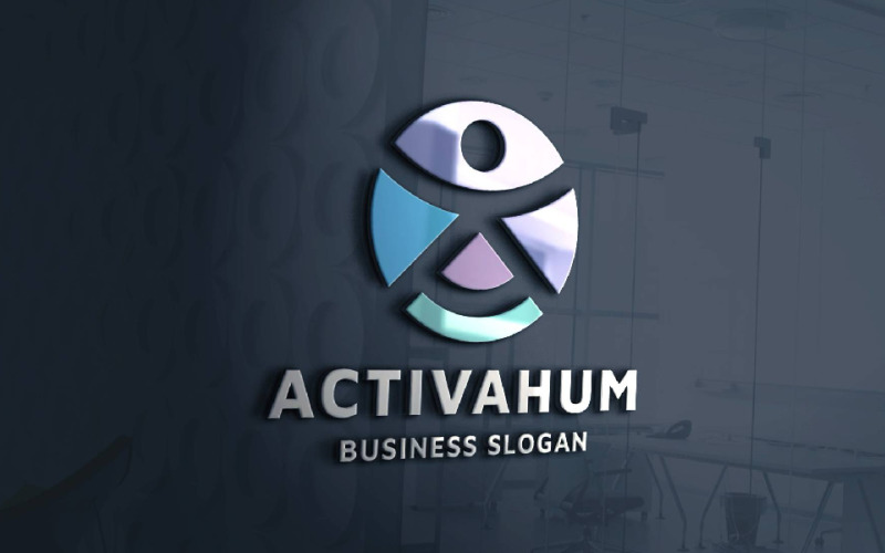 Active Human Pro Branding Logo Logo Template