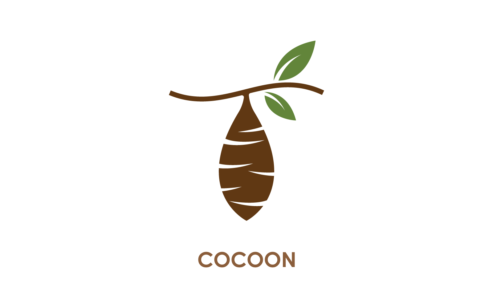 Cocoon illustration logo vector design Logo Template