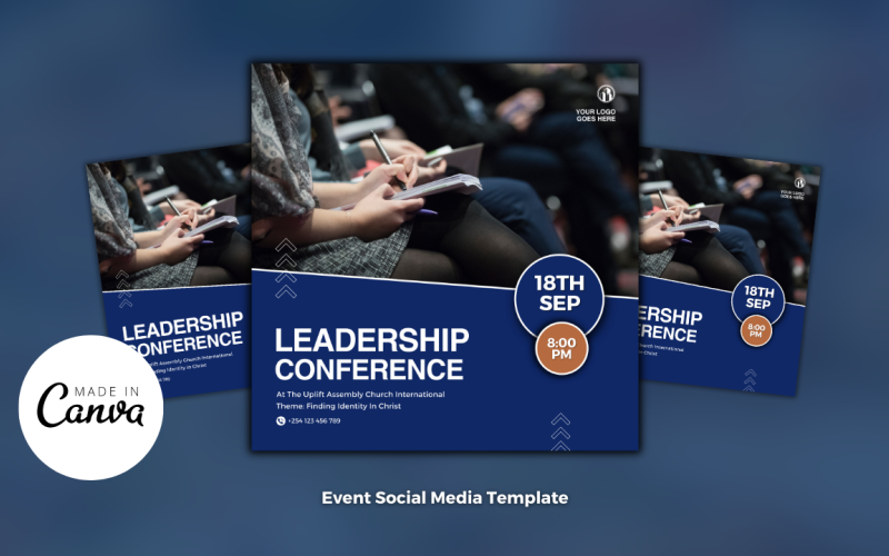 Conference Event Template Social Media