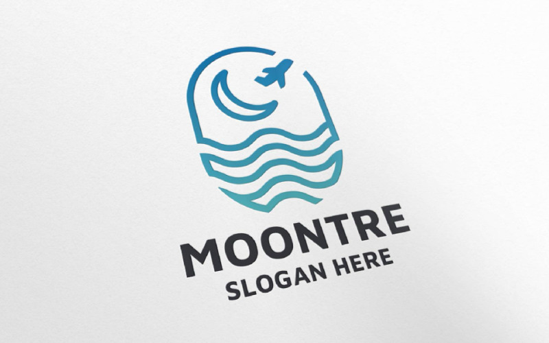Moon Travel Agent Pro Branding Logo Logo Template