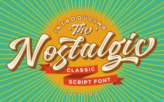 Nostalgic – Classic font style