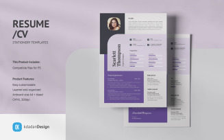 Resume / CV PSD Design Templates Vol 203