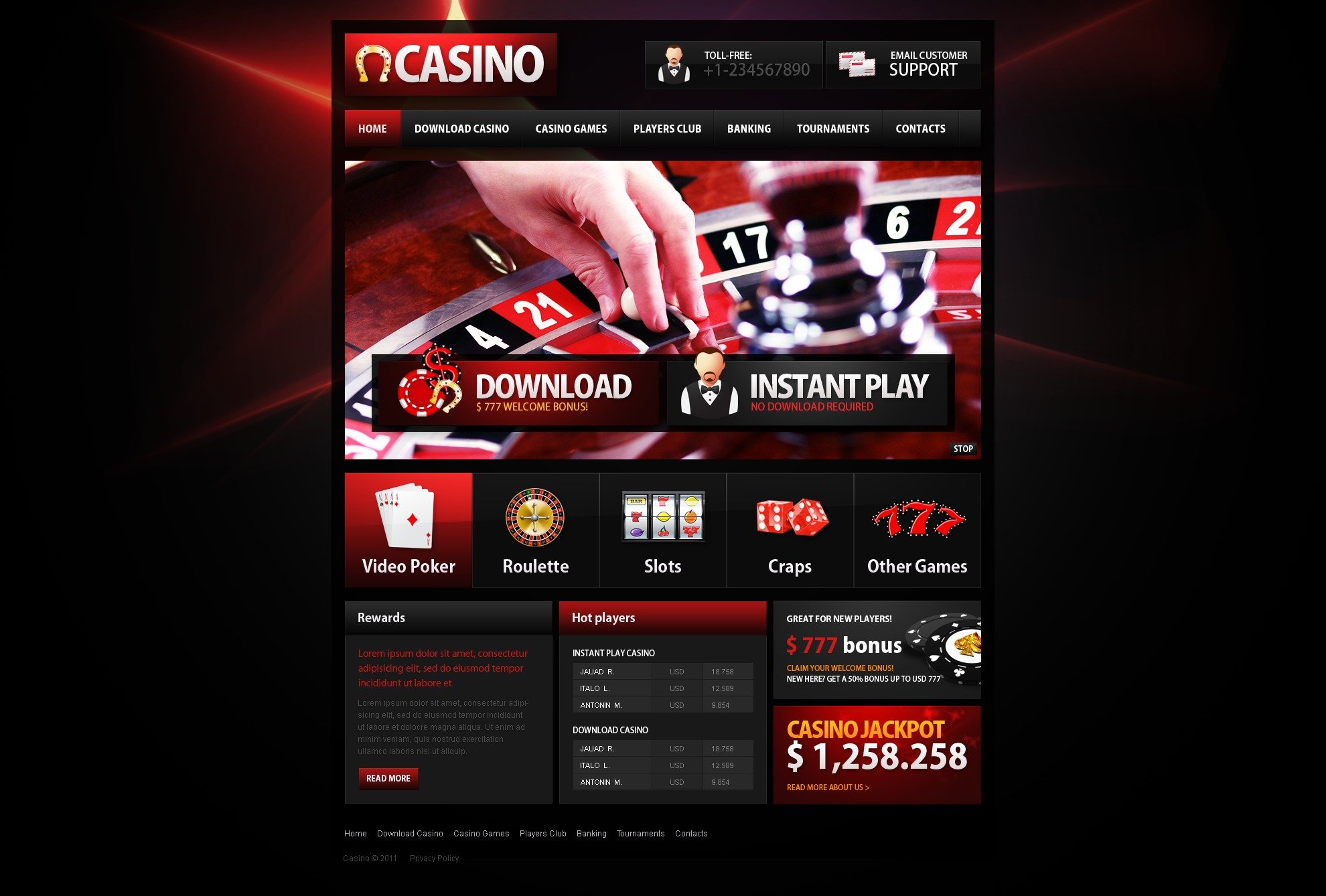 casino games html code my site