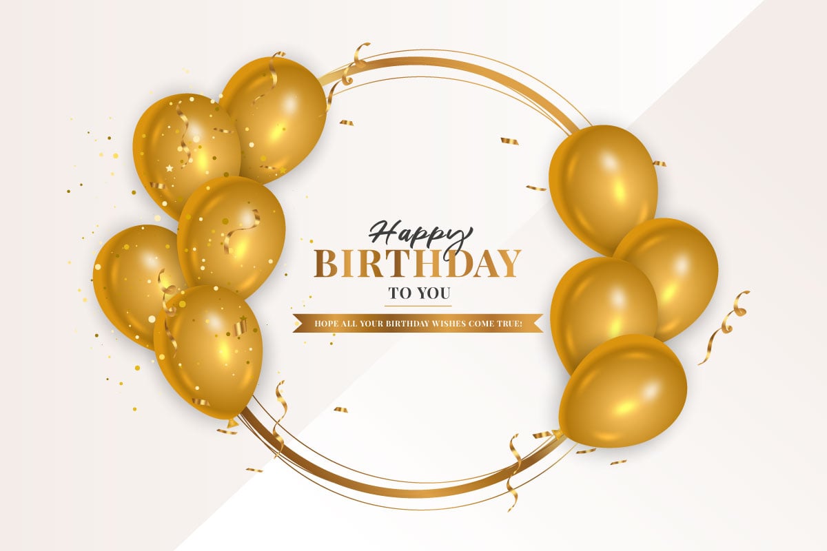 Template #366056 Birthday Gold Webdesign Template - Logo template Preview