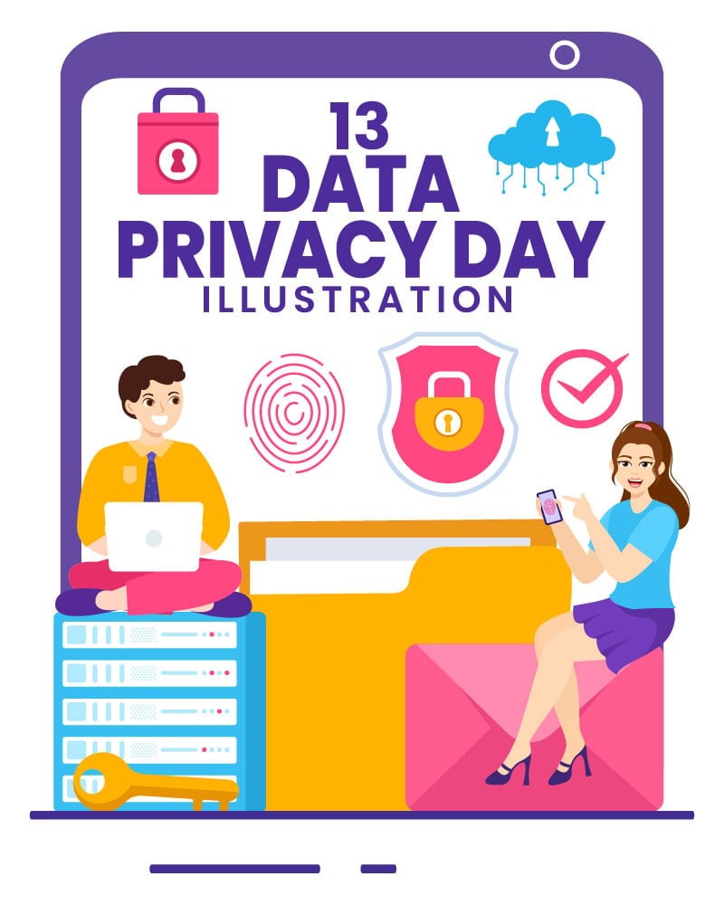 Kit Graphique #366086 Data Privacy Divers Modles Web - Logo template Preview