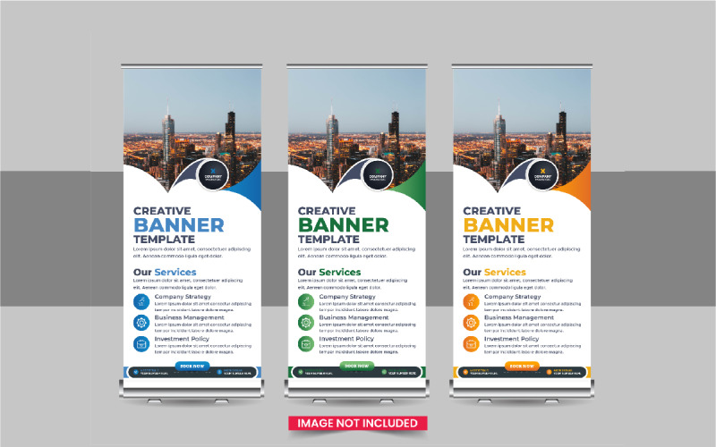 Company advertisement roll up banner, Roll Up Banner Corporate Identity