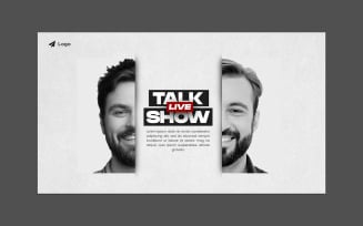 Podcast Talk Show Web Banner Template