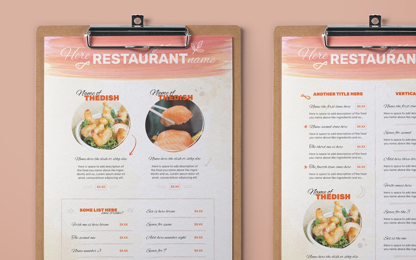 Template #366180 Food Menu Webdesign Template - Logo template Preview