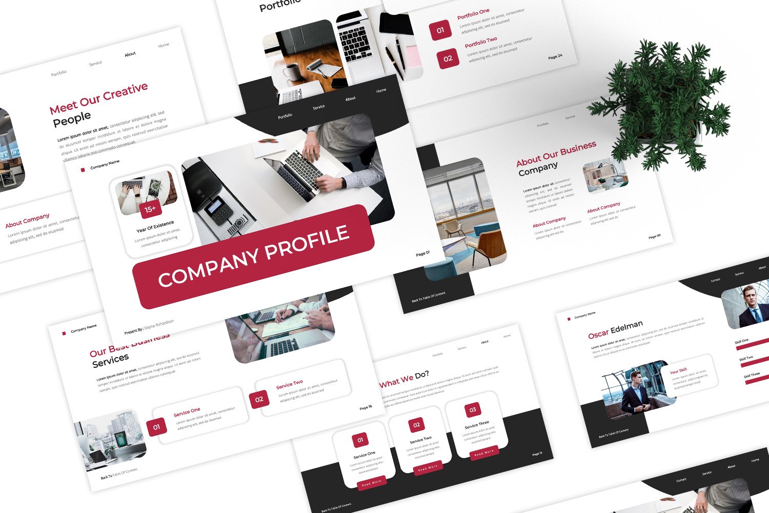 Template #366184 Agency Profile Webdesign Template - Logo template Preview