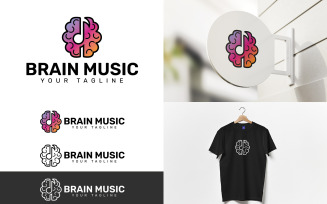 Brain Music Template Logo
