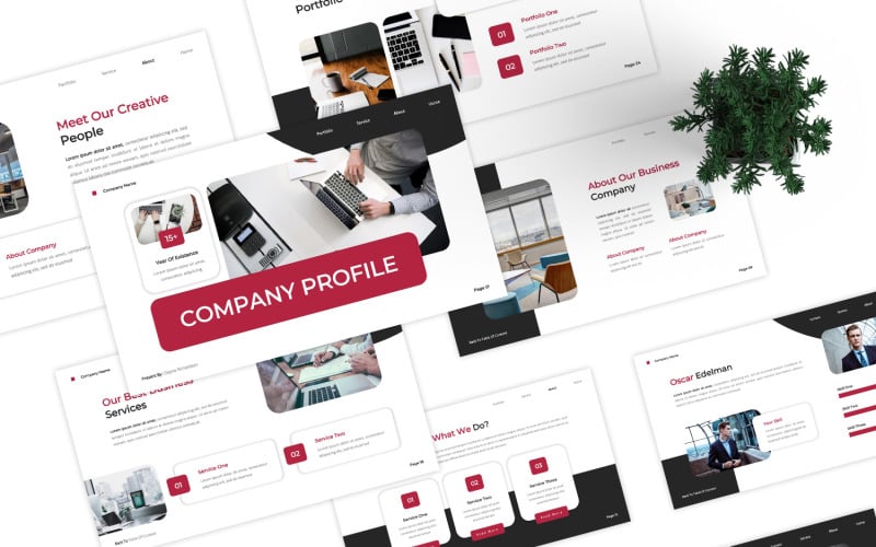 Company Profile Powerpoint PowerPoint Template