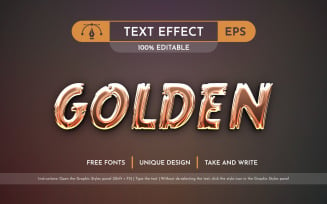 Liquid Gold - Editable Text Effect, Font Style