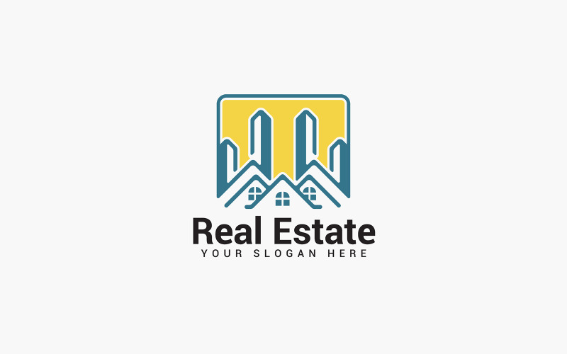 Real Estate 2 Logo Design Template Logo Template