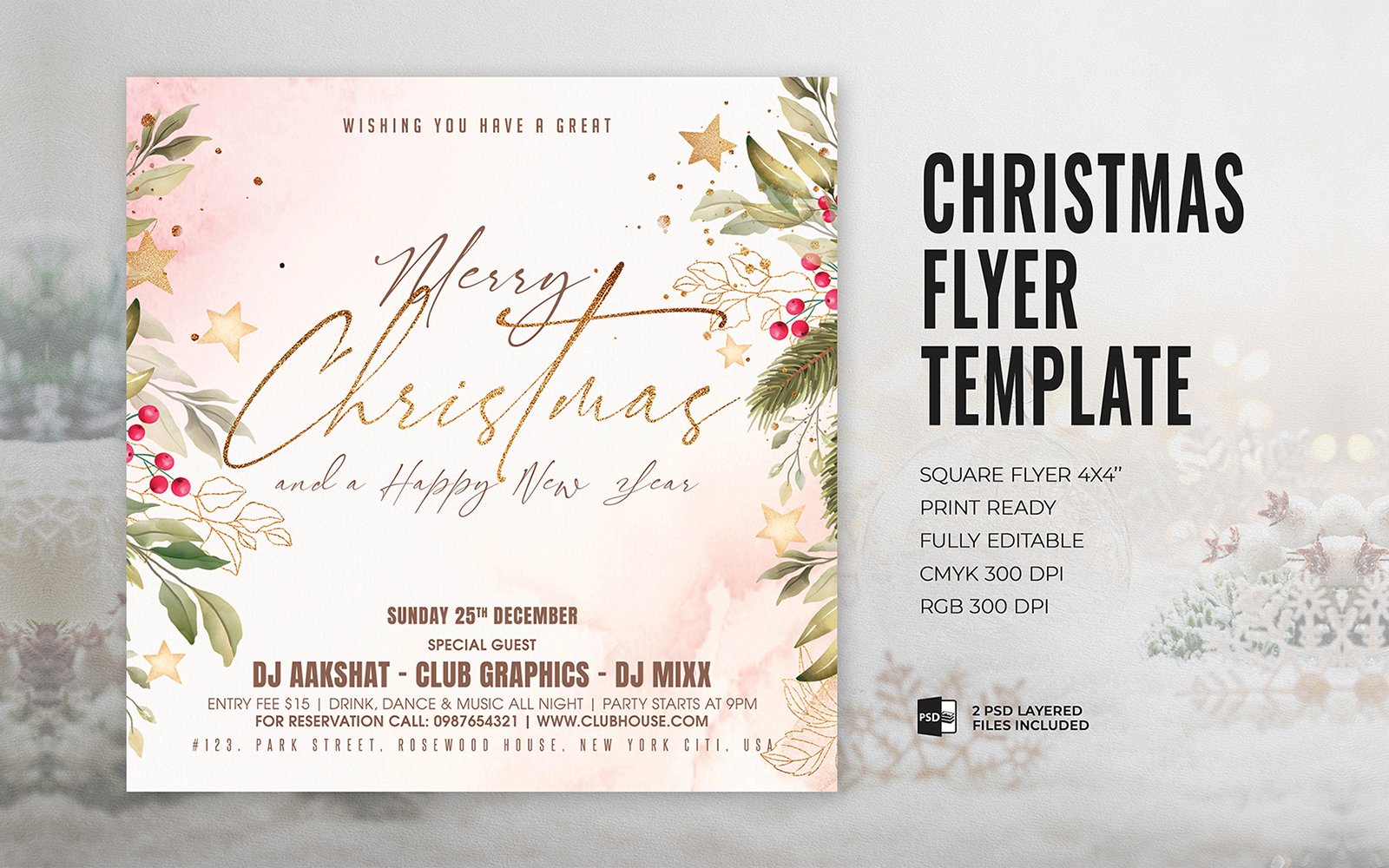 Template #366235 Christmas Bash Webdesign Template - Logo template Preview