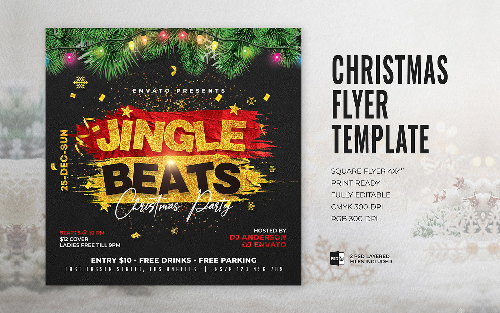 Template #366237 Christmas Bash Webdesign Template - Logo template Preview