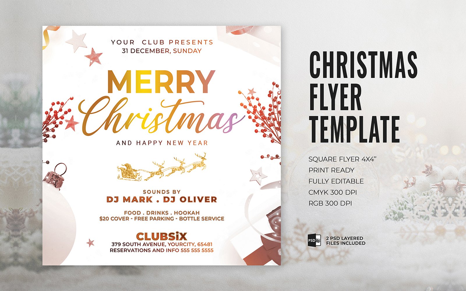 Template #366239 Christmas Bash Webdesign Template - Logo template Preview