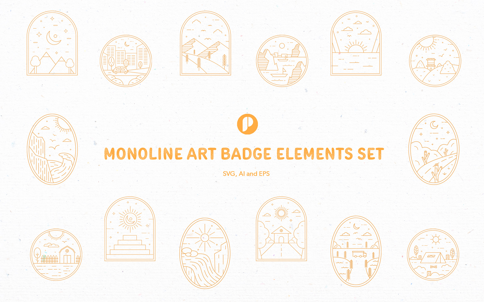 Kit Graphique #366245 Monoligne Art Web Design - Logo template Preview