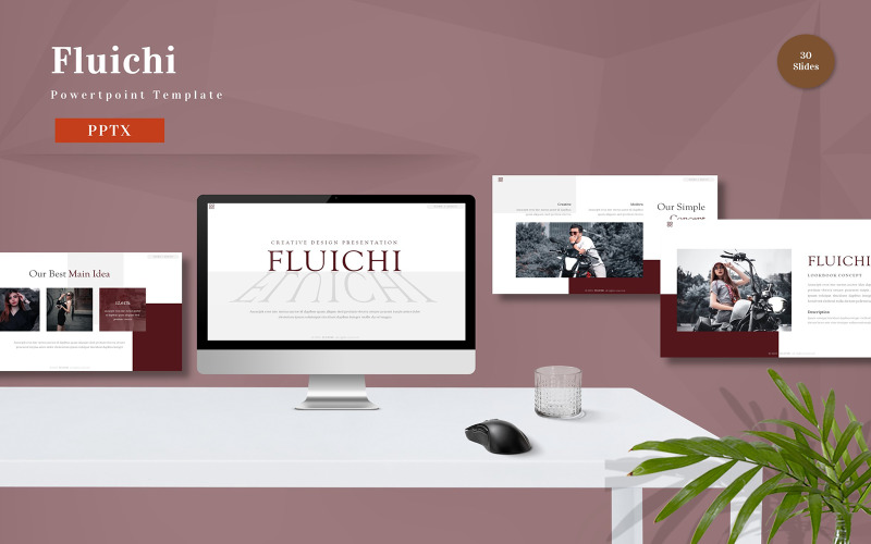 Fluichi - Powerpoint Template PowerPoint Template