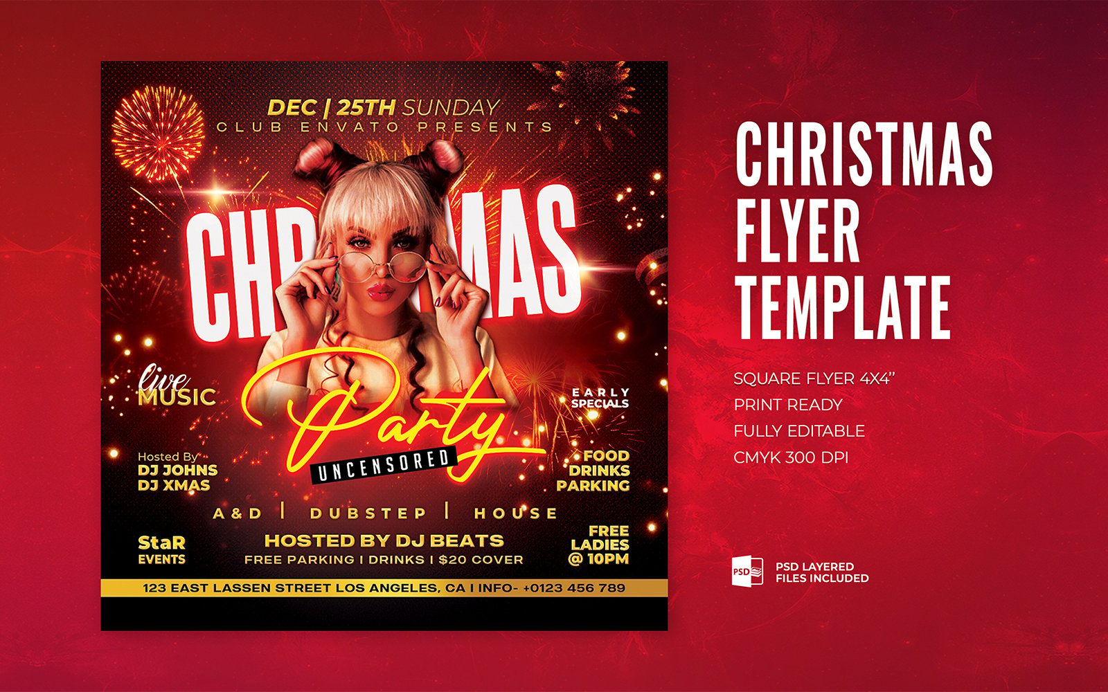 Template #366337 Flyer Christmas Webdesign Template - Logo template Preview