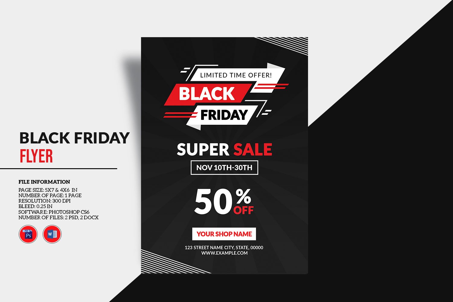 Template #366384 Friday Flyer Webdesign Template - Logo template Preview