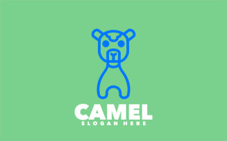 Camel line symbol icon logo design