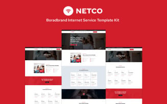 Netco - Boradband Internet Service Elementor Template Kit