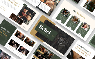 Rebel - Barbershop Google Slide Template